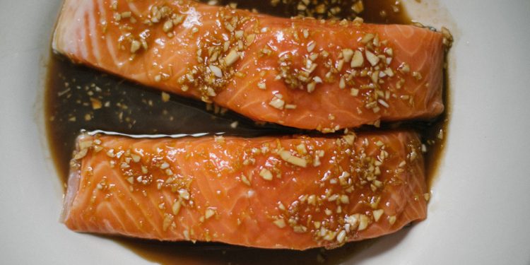 Honey Ginger Salmon Sheet Pan Dinner