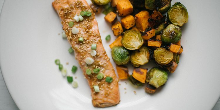 Honey Ginger Salmon Sheet Pan Dinner