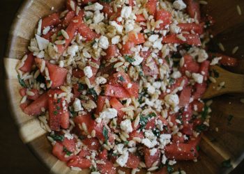 Watermelon Orzo Salad