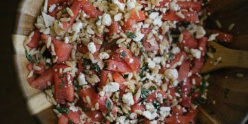 Watermelon Orzo Salad