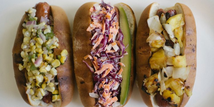 Grilled Hot Dogs with Gourmet Toppings